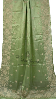 Tussar Silk Handloom Banarasi Saree With Chikankari - The Handlooms