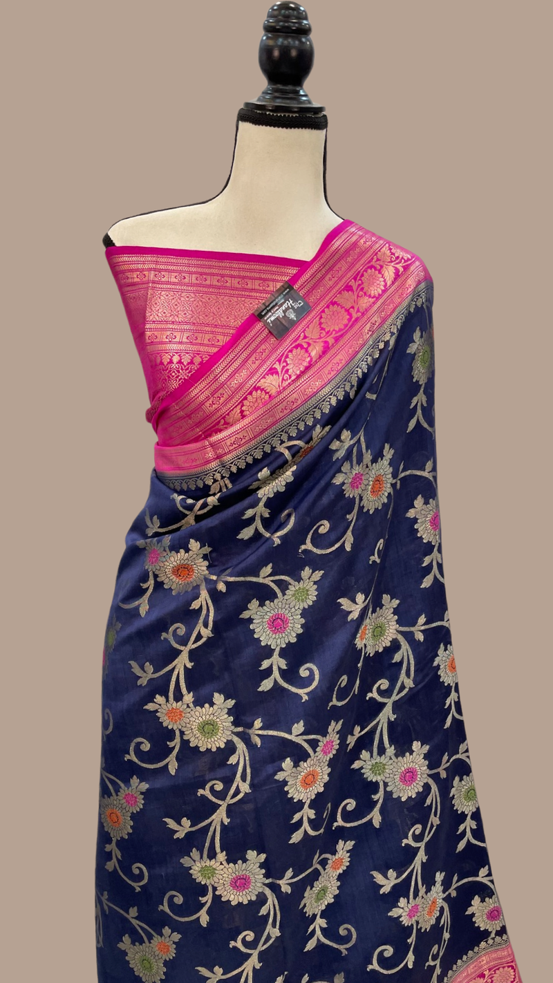 Pure Chiniya Silk Handloom Banarasi Saree - The Handlooms