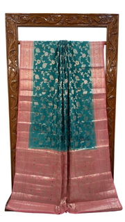 Pure Chiniya Silk Handloom Banarasi Saree - The Handlooms