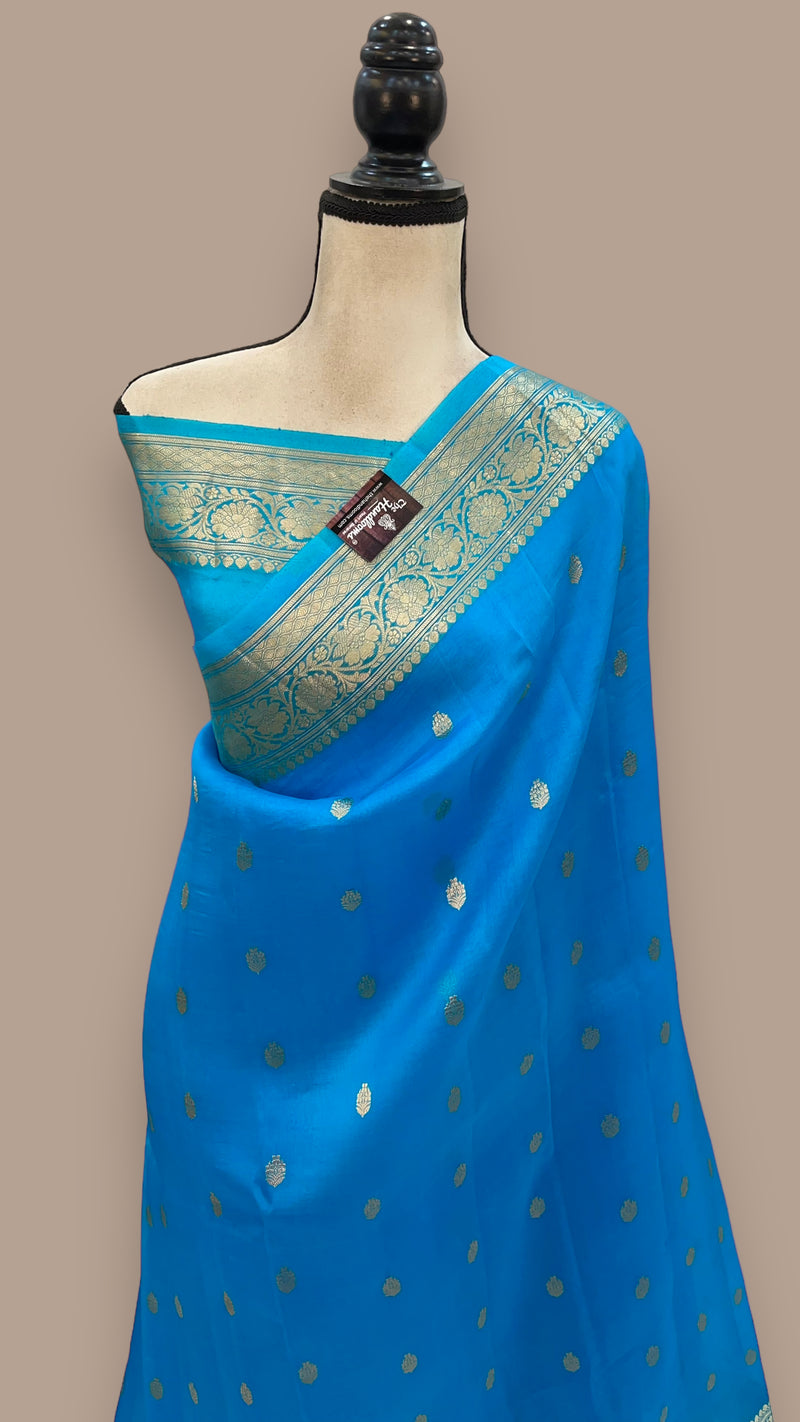 Pure Kora Handloom Banarasi Saree - The Handlooms