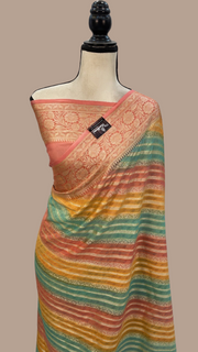Pure Chiffon Khaddi Banarasi Saree - The Handlooms