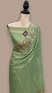 Pure Tussar Silk Handloom Banarasi Saree - The Handlooms