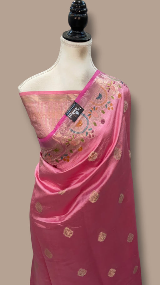 Pure Mango Silk Banarasi Handloom Saree - The Handlooms