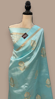 Pure Mango Silk Banarasi Handloom Saree - The Handlooms