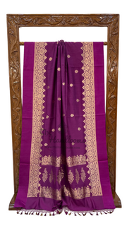 Pure Moonga Khaddi Handloom Banarasi Saree - The Handlooms