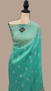 Organza Chikankari Handloom Banarasi Saree - The Handlooms