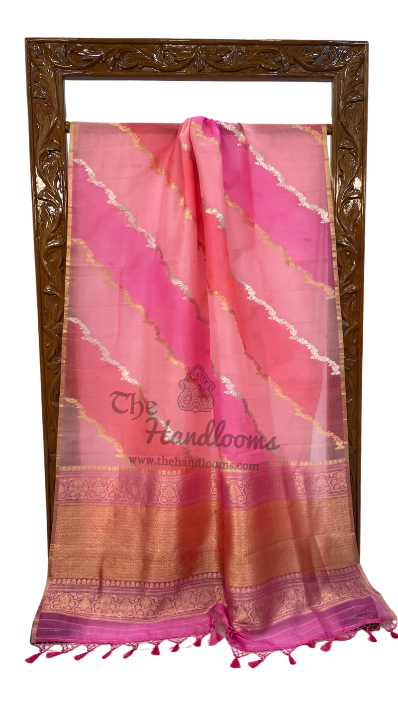 Rangkat Pure Kora Handloom Banarasi Saree - The Handlooms