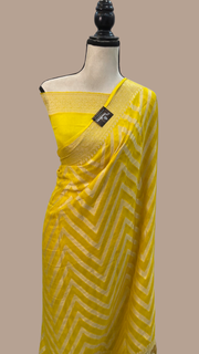 Pure Chiffon Khaddi Banarasi Saree - The Handlooms