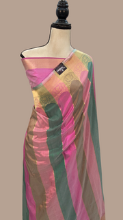 Pure Katan Silk Banarasi Handloom Saree - Rangkat - The Handlooms