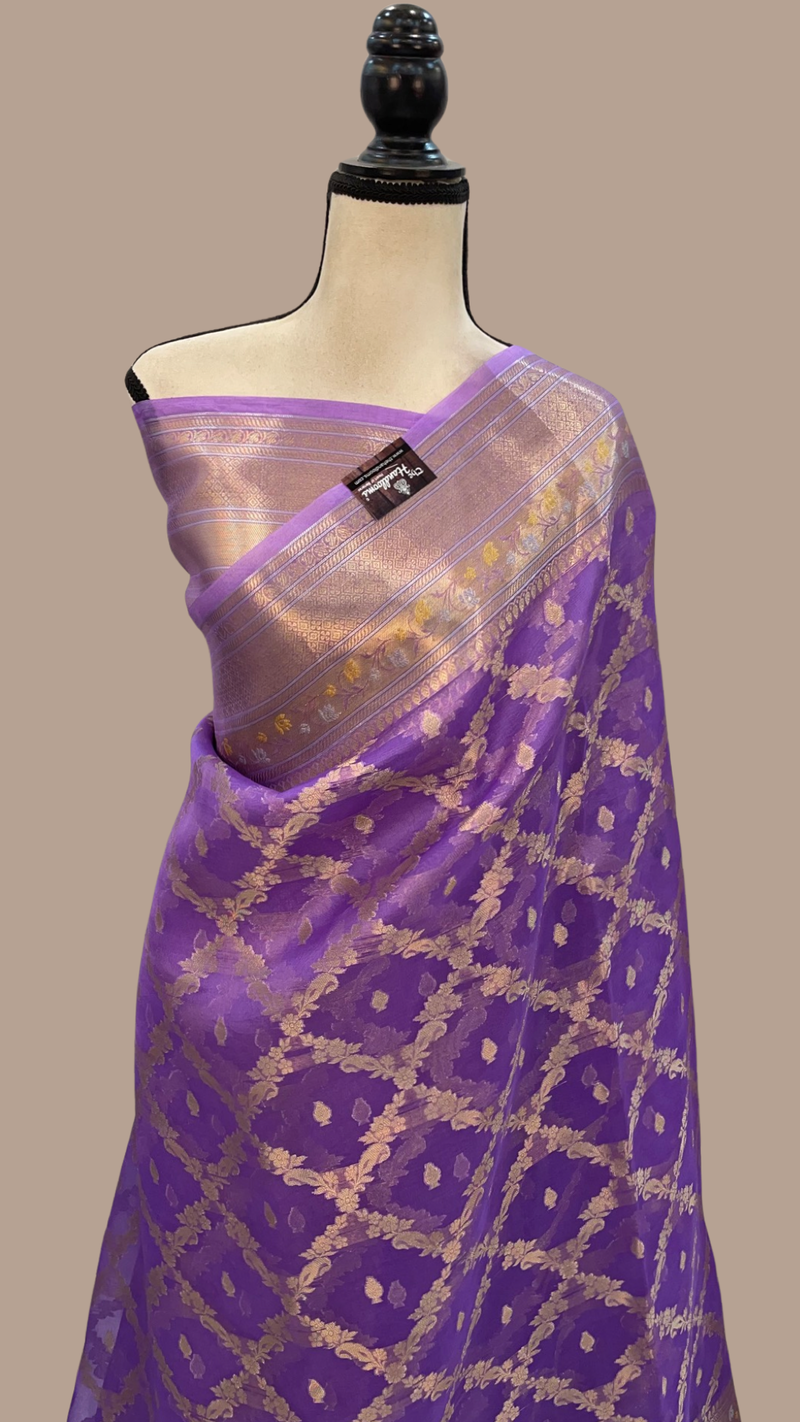 Pure Kora Handloom Banarasi Saree - The Handlooms