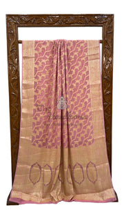 Pure Chiffon Khaddi Banarasi Saree - The Handlooms