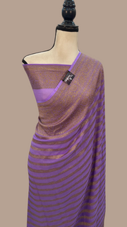 Khaddi Georgette Banarasi Saree -  Antique zari - The Handlooms