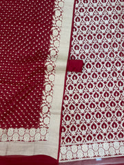 Khaddi Georgette Banarasi Dress material - The Handlooms