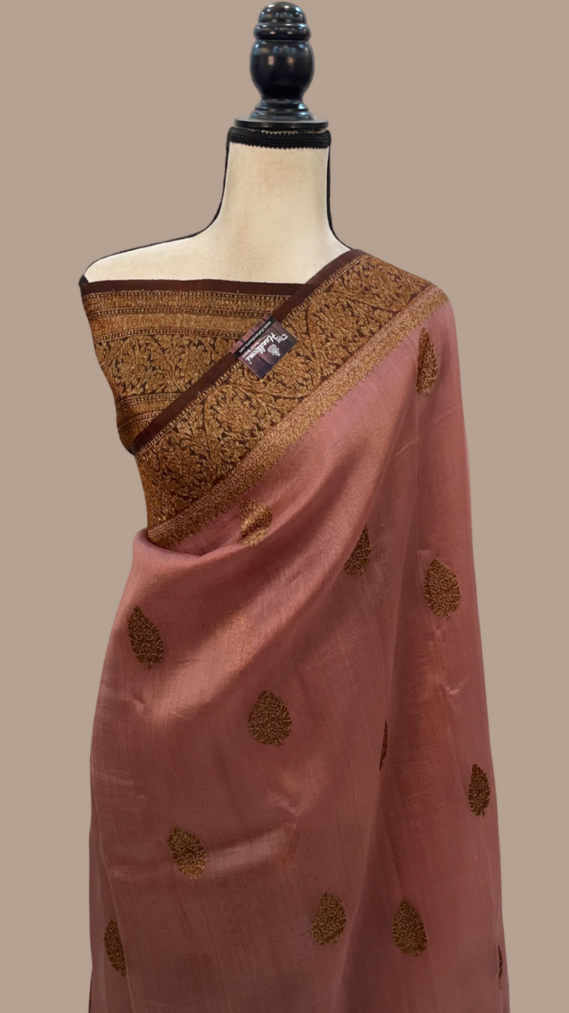 Pure Kora Handloom Banarasi Saree - The Handlooms