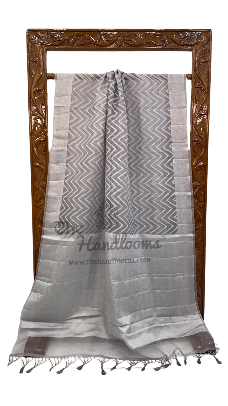 Pure Kora Handloom Banarasi Saree - The Handlooms