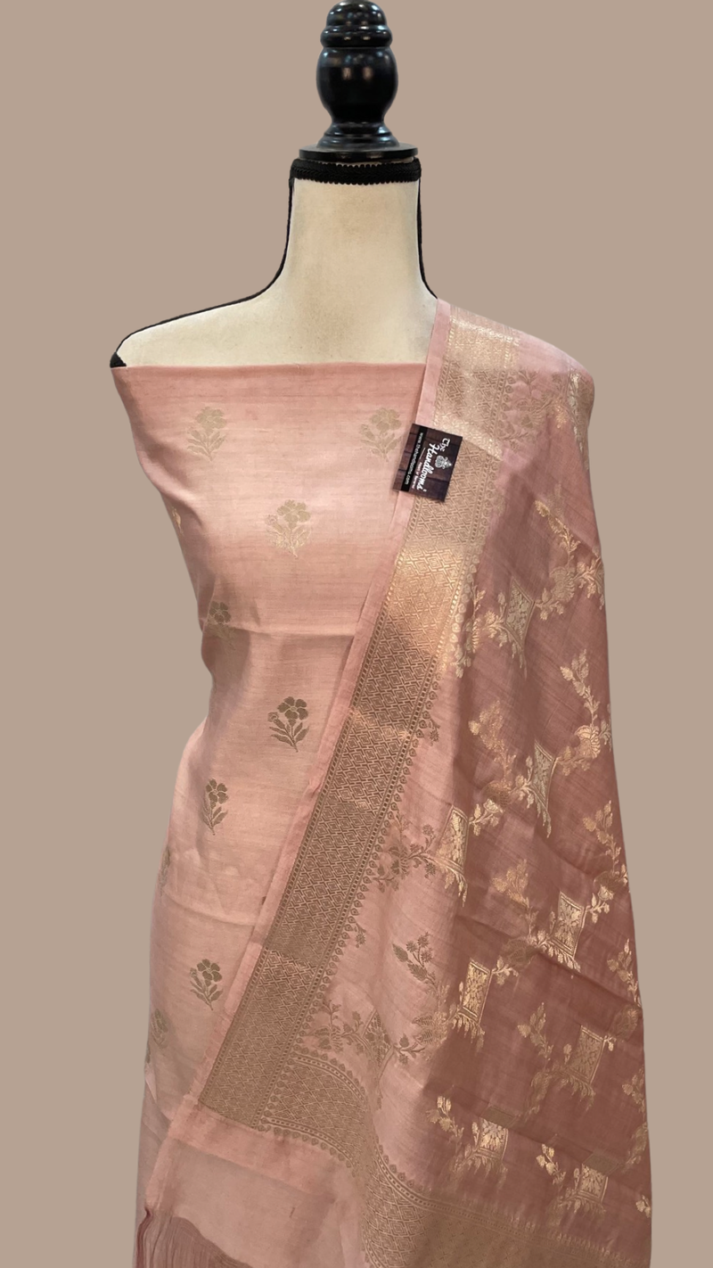 Pure Chiniya Silk Handlooms Banarasi Dress material - The Handlooms