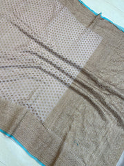 Khaddi Georgette Banarasi Saree -  Antique zari - The Handlooms