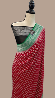 Pure Khaddi Georgette Banarasi Saree - The Handlooms