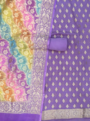 Khaddi Georgette Banarasi Dress material - The Handlooms