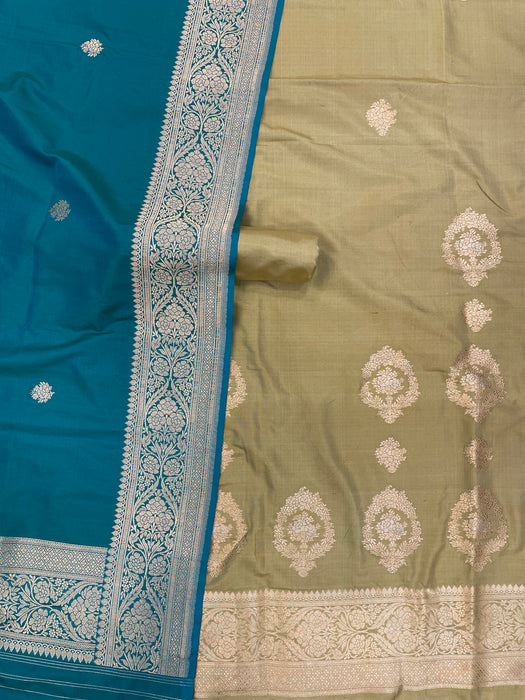 Pure Katan Silk Handlooms Banarasi Dress material