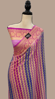 Pure Chiffon Khaddi Banarasi Saree - The Handlooms