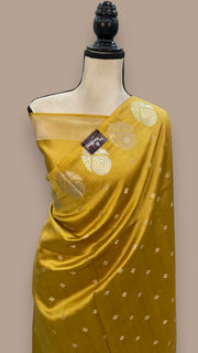 Pure Mango Silk Banarasi Handloom Saree - The Handlooms