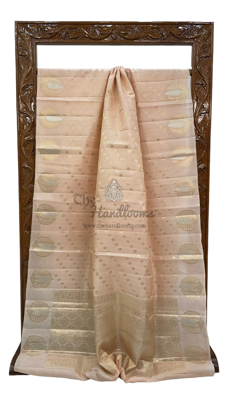 Pure Mango Silk Banarasi Handloom Saree - The Handlooms