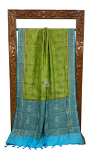 Pure Butter Crepe Banarasi Saree - The Handlooms