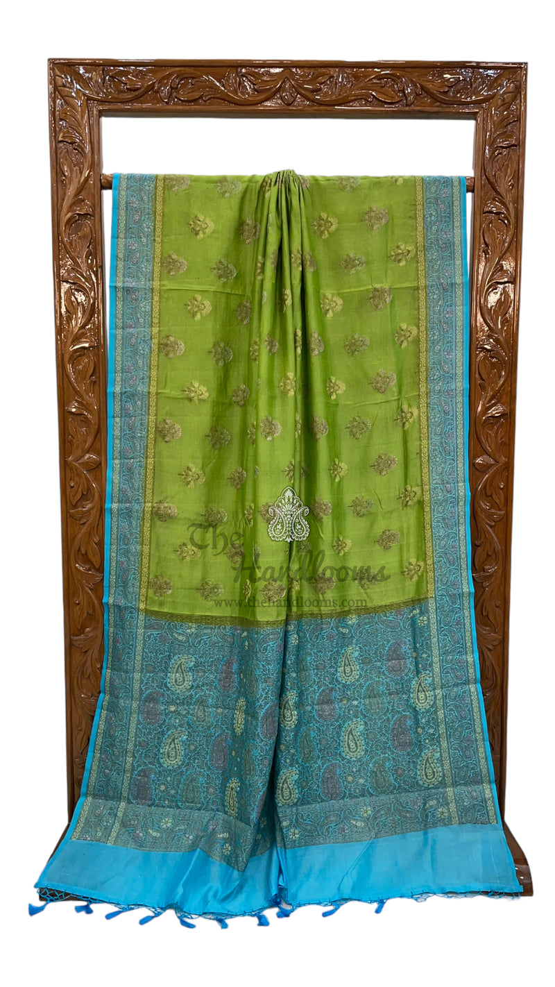 Pure Butter Crepe Banarasi Saree - The Handlooms