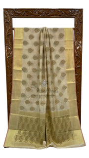 Pure Cotton Banarasi Handloom Saree - The Handlooms