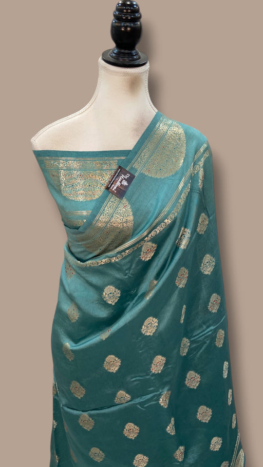 Pure Mango Silk Banarasi Handloom Saree - The Handlooms