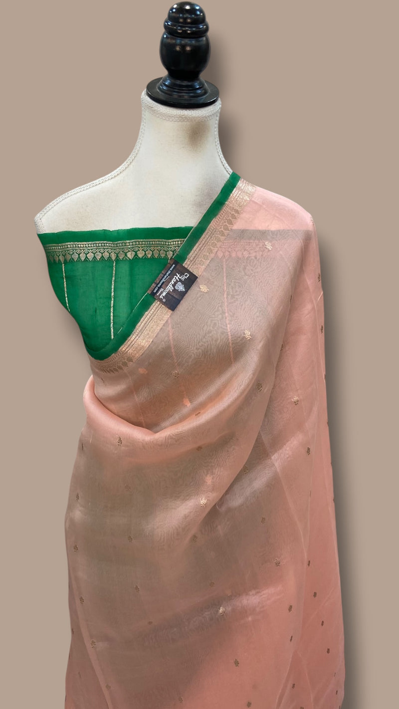 Pure Kora Silk Handloom Banarasi Saree