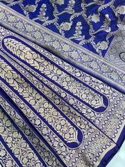 Pure Katan Silk Handloom Banarasi Lehenga - Stitched - The Handlooms