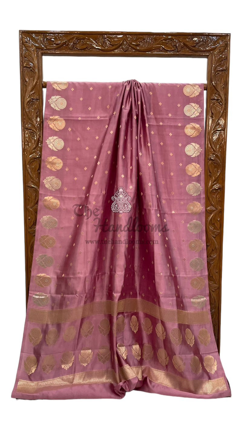 Pure Mango Silk Banarasi Handloom Saree - The Handlooms