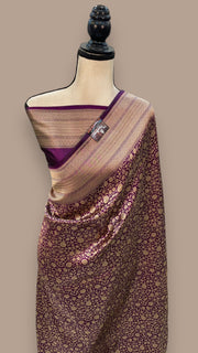Pure Katan Silk Banarasi Handloom Saree - Tanchui Brocade - The Handlooms