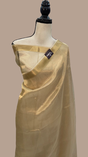 Pure Kora Tissue Handloom Banarasi Saree - The Handlooms