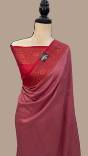 Moonga Georgette Handloom Banarasi Saree - The Handlooms