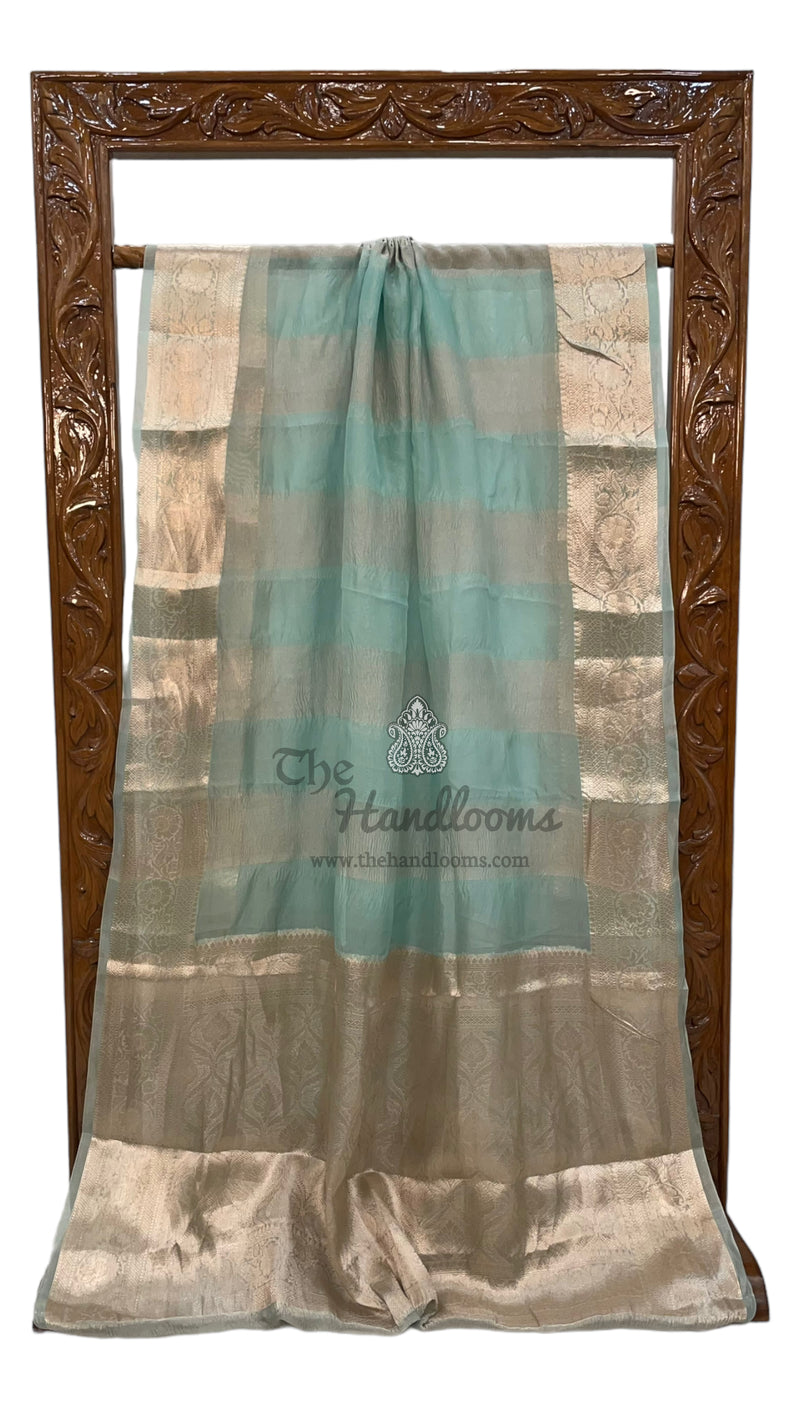 Pure Kora Tissue Handloom Banarasi Saree - The Handlooms