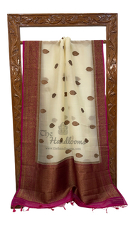 Pure Kora Handloom Banarasi Saree - The Handlooms