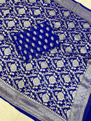 Khaddi Georgette Banarasi Dress material - The Handlooms