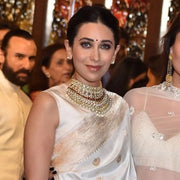 Karishma Kapoor in our Pure Katan Silk Banarasi Handloom Saree - All Over Kadua Motifs - The Handlooms