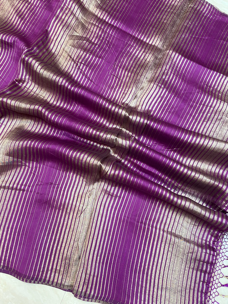 Pure tissue Chanderi Handloom Banarasi Saree - The Handlooms