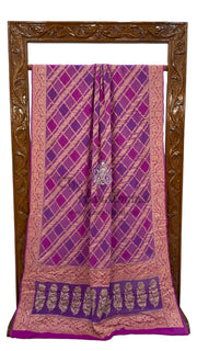 Pure Chiffon Khaddi Banarasi Saree - The Handlooms