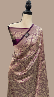 Pure Katan Silk Banarasi Handloom Saree - Tanchui Brocade - The Handlooms