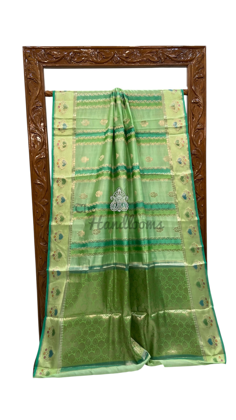 Pure Mango Silk Banarasi Handloom Saree