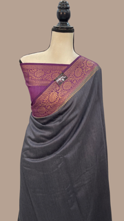 Moonga Georgette Handloom Banarasi Saree - The Handlooms