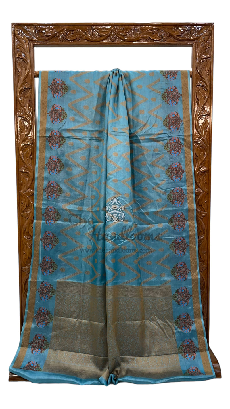Pure Tussar Silk Handloom Banarasi Saree - The Handlooms