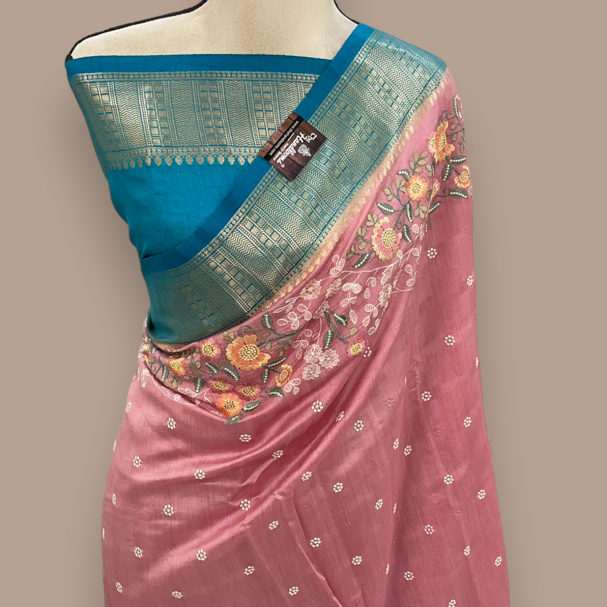 Pure Chiniya Silk Handloom Banarasi Saree main image 0