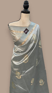 Pure Mango Silk Banarasi Handloom Saree - The Handlooms
