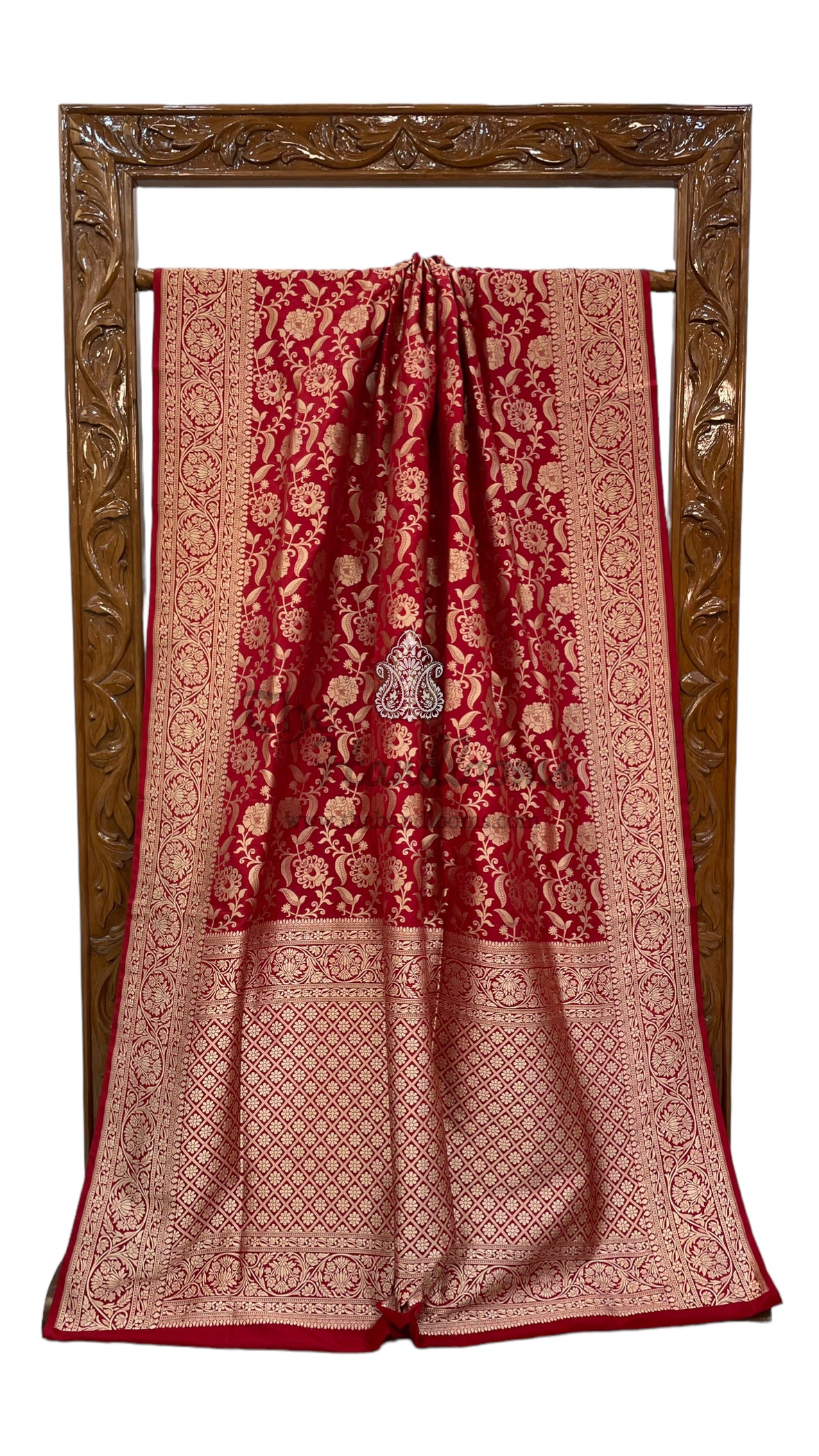 Banarasi Katan Jaal Silk Sarees main image 1